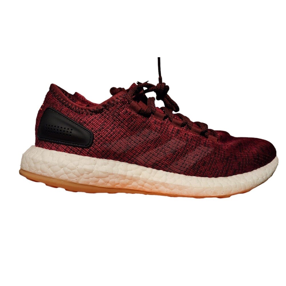 Adidas Pureboost Burgundy White Mens  sz 8.5